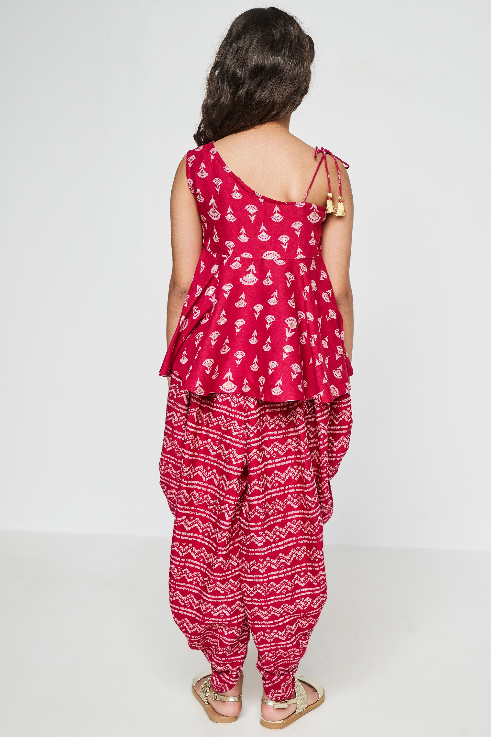 Pink Floral Flared Suit, Pink, image 5